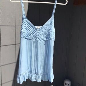 Baby blue Hollister camisole.